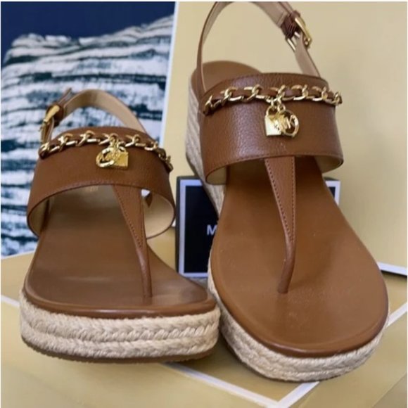 Michael Kors Elsa Wedge Tumbled Leather Luggage WMNS - Picture 10 of 16